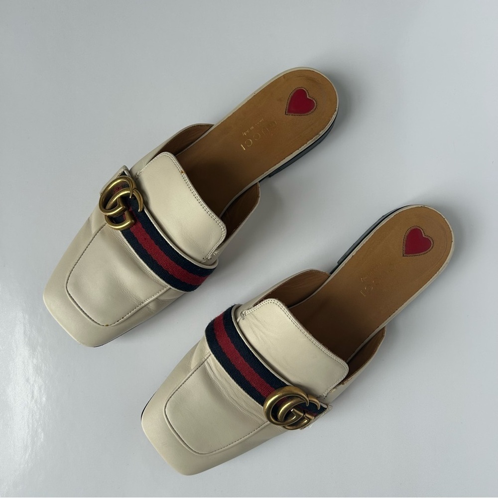Gucci Peyton White GG Mules size 38 - Picture 12 of 12